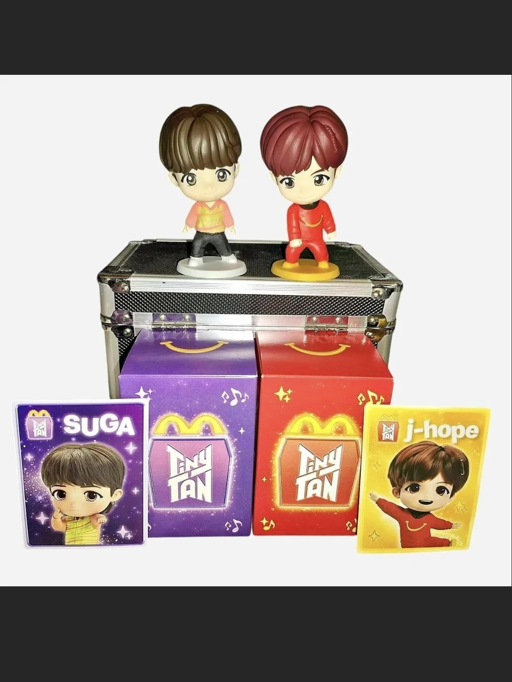 McDonald's TinyTAN Figures Set - Red, Brown, Yellow